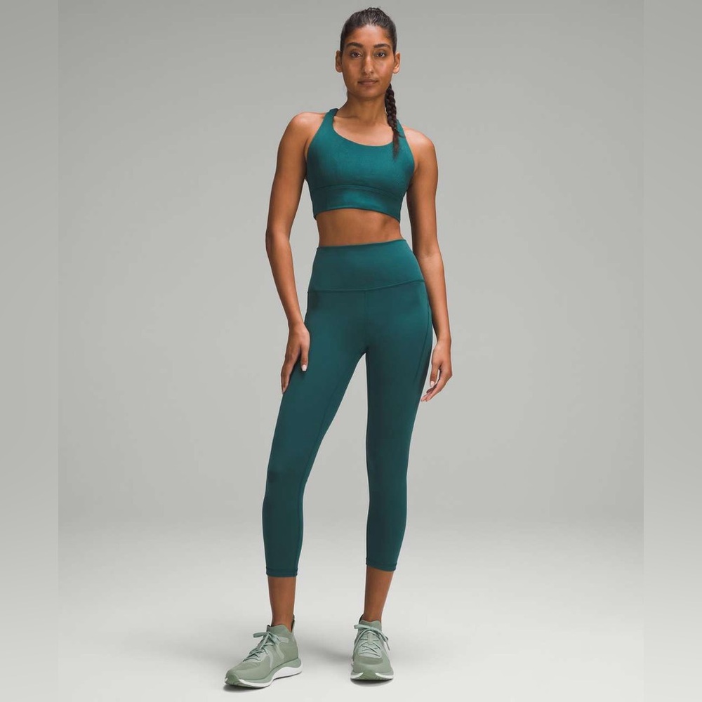 Lululemon Energy Longline Ribbed Bra *Medium Support, B–D Cups - Storm Teal - Picture 9 of 12
